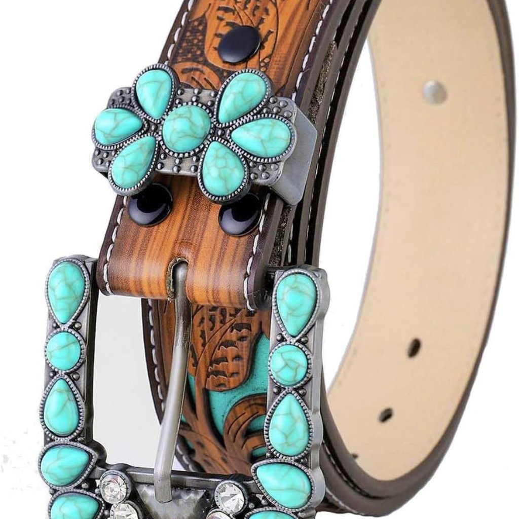 Western Belts For Women Men Cowgirl Cowboy Country Belts With Buckles For Jeans